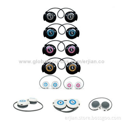 Sports Earphone for iPod/Mobile Phones, Mini USB Port, 2.5mm Audio Jack, Stereo Bluetooth